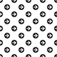 Arrow right circle button pattern, simple style vector