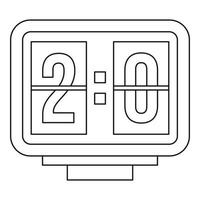 Scoreboard icon, outline style vector