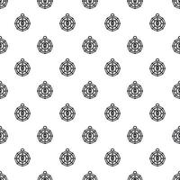 Human skull amulet pattern, simple style vector