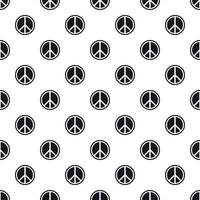 Peace sign pattern, simple style vector