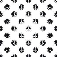 Peace sign pattern, simple style vector