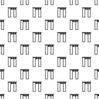 Security gates with metal detector pattern vector