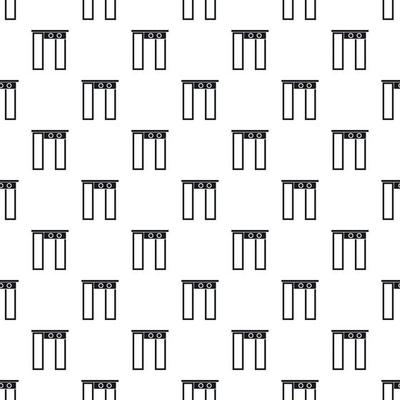 Security gates with metal detector pattern