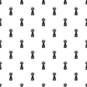 Clown jumping out from a box pattern, simple style vector