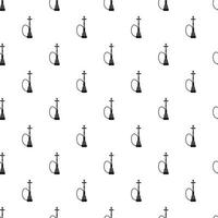 Hookah pattern, simple style vector