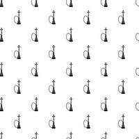 Hookah pattern, simple style vector