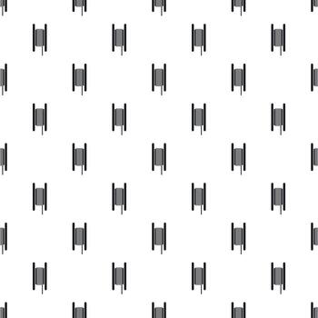 Wire spool pattern, simple style vector