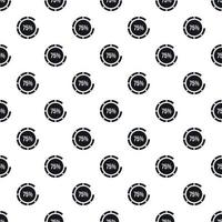 Preloader 75 percent pattern, simple style vector