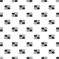 On and off buttons pattern, simple style vector