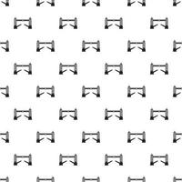 Tower Bridge, London pattern, simple style vector