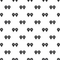 Location pin with tick and cross pattern vector
