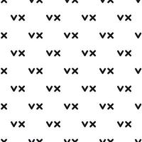 Cross and tick check marks pattern, simple style vector