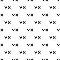 Cross and tick check marks pattern, simple style vector