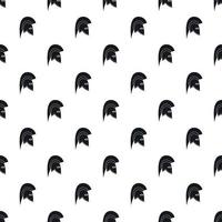 Knight helmet pattern, simple style vector