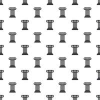 Ancient Ionic pillar pattern, simple style vector