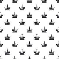 Royal crown pattern, simple style vector
