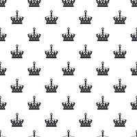 Royal crown pattern, simple style vector