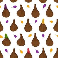 Seamless pattern with chocolate modak vector illustration