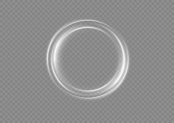 Light white Twirl. Curve light effect of white line. Abstract luxury white light vector flare semicircle and spark light effect. Luminous white circle portal. PNG Podium, platform, table.