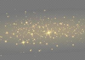 Gold dust with shiny particles Royalty Free Vector Image