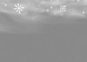 nieve y viento. elemento decorativo degradado blanco.ilustración vectorial. invierno y nieve con niebla. viento y niebla. vector