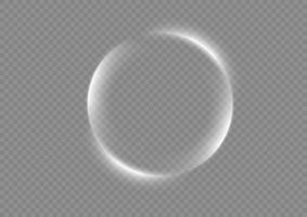 Light white Twirl. Curve light effect of white line. Abstract luxury white light vector flare semicircle and spark light effect. Luminous white circle portal. PNG Podium, platform, table.