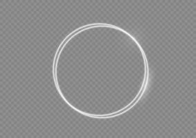 Light white Twirl. Curve light effect of white line. Abstract luxury white light vector flare semicircle and spark light effect. Luminous white circle portal. PNG Podium, platform, table.