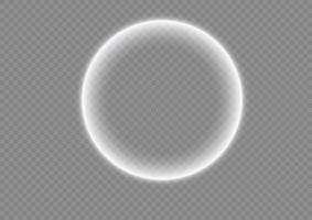 Light white Twirl. Curve light effect of white line. Abstract luxury white light vector flare semicircle and spark light effect. Luminous white circle portal. PNG Podium, platform, table.