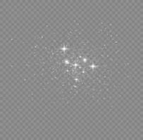 Blue dust. Yellow sparks shine light effect. Vector sparkles background. Christmas abstract smoke and wind pattern. Shiny fairy dust particles with smoke and star in yellow color.