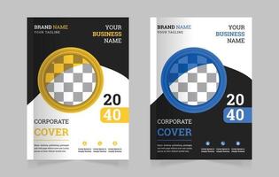 Abstract corporate simple book cover design template a4 vector