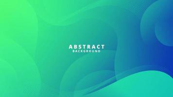 Abstract Green Fluid Wave Background vector