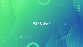 Abstract Green Fluid Wave Background vector