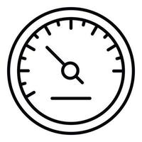 Race speedometer icon, outline style vector