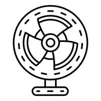 icono de ventilador de aire doméstico, estilo de esquema vector