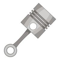 Piston icon, cartoon style vector