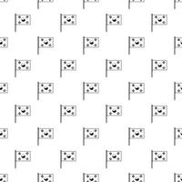 Flag of South Korea pattern, simple style vector