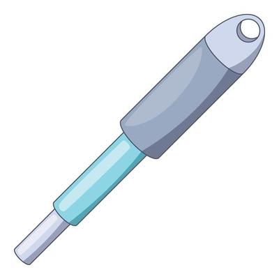 Shock absorber icon, cartoon style