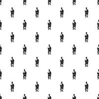 Korean monk pattern, simple style vector