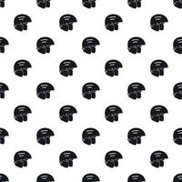 Ski helmet pattern, simple style vector