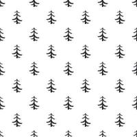 Pine tree pattern, simple style vector