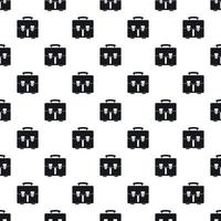 Briefcase pattern, simple style vector