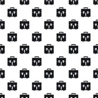 patrón de maletín, estilo simple vector