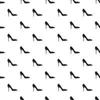 Female high heel shoe pattern, simple style vector