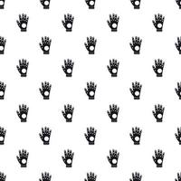 Electronic glove pattern, simple style vector