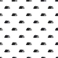 Wooden logs pattern, simple style vector