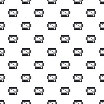 Display with cardiogram, ecg machine pattern vector