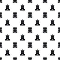 Double boiler pattern, simple style vector