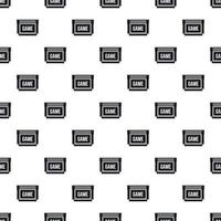 Game cartridge pattern, simple style vector