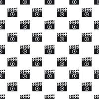 Clapperboard pattern, simple style vector