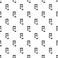 Play game on smartphone pattern, simple style vector